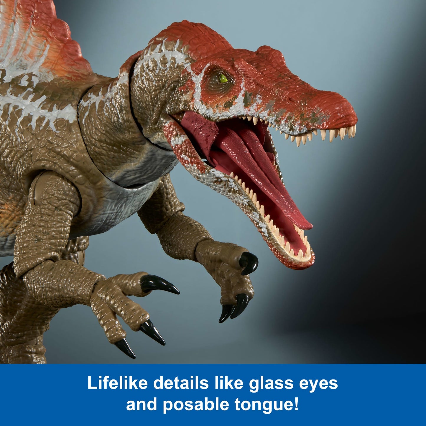Jurassic World Hammond Collection Jurassic Park 3 Spinosaurus Action Figure, XL Dinosaur Toy