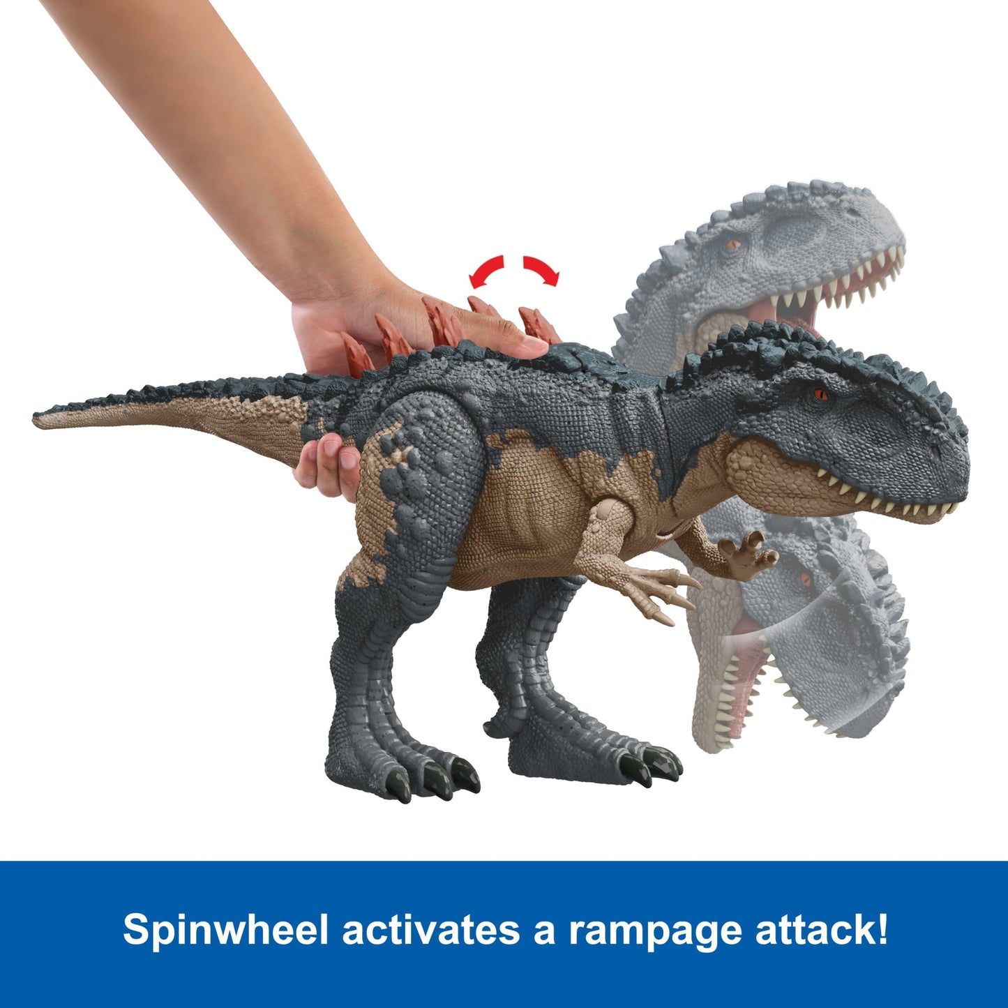 Jurassic World Gigantic Trackers Mapusaurus Dinosaur Action Figure Toy, Large Species