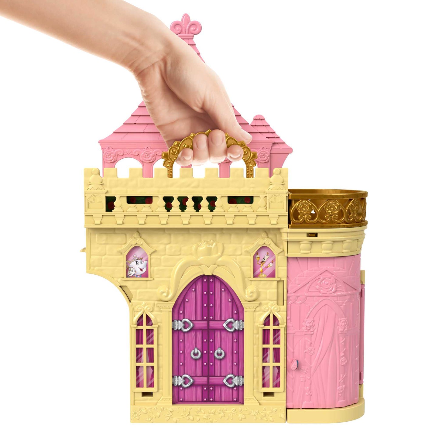 Disney Princesa Casa de Muñecas Castillo de Bella Apilable