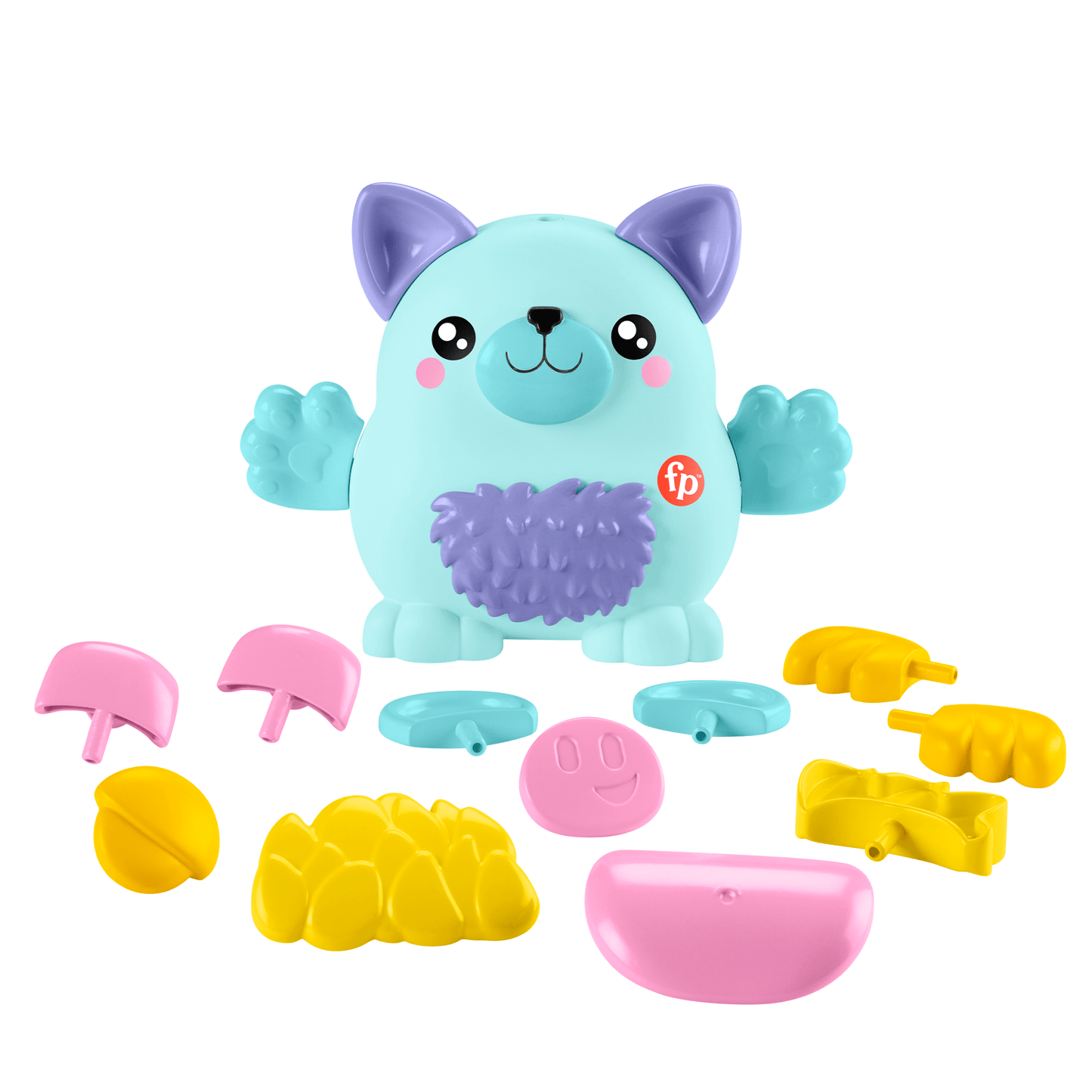 Fisher-Price FP Pets Mix & Match Pet Building Toy For Preschool Pretend Play, 18 Pieces