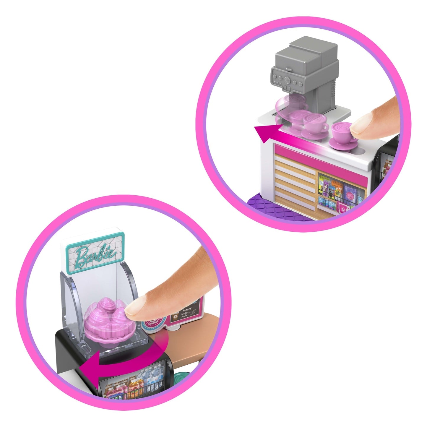 Barbie  Mini Barbieland  Poupée et Coffret de Jeu  Boulangerie