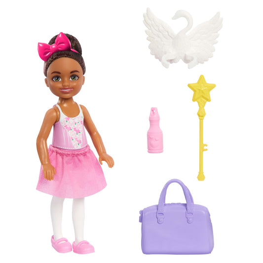 Barbie  Chelsea  Poupée  Ballerine et Accessoires, Brunette