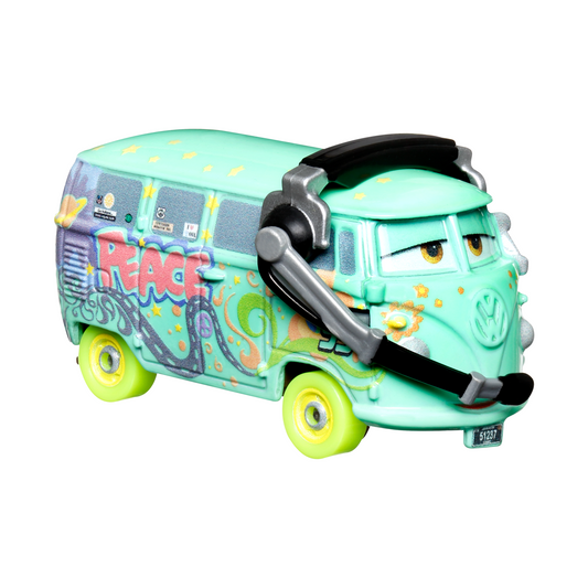 Disney And Pixar Cars Glow Racers Vehicles, Glow-in-The-Dark 1:55 Scale Die-Cast Toy Cars