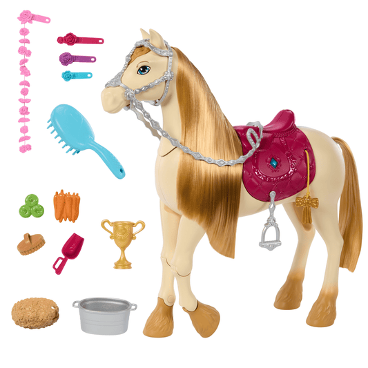 Barbie Detective La Gran Carrera de Caballos Set de Juego Caballo con Accesorios