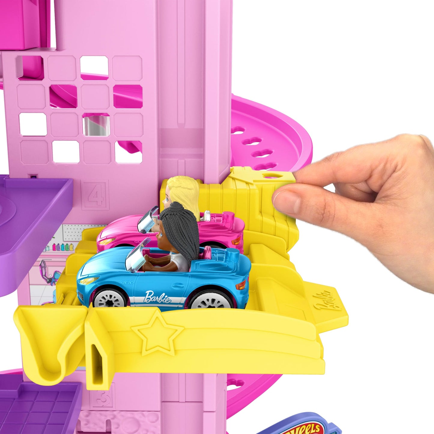 Hot Wheels  Racerverse  Coffret Piste  Course Spirale Barbie